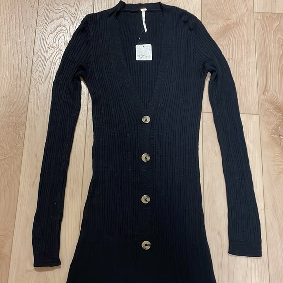 Free People Date Night Cardi, Black, size XS - Picture 5 of 16